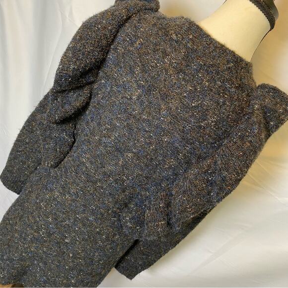 Chelsea & Violet Women's Knit Long Sleeve Ruffle Mini Sweater Dress Small - Picture 14 of 16